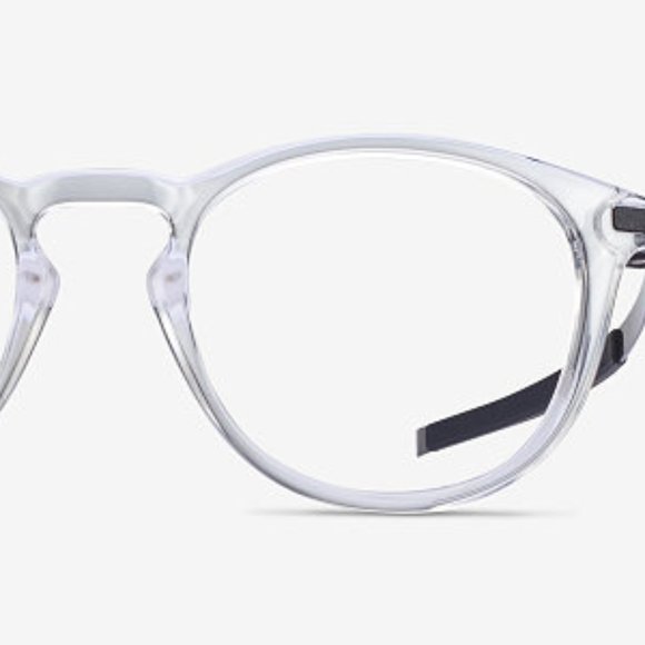 Oakley Pitchman R Round Clear Eyeglasses NEW - Picture 1 of 2